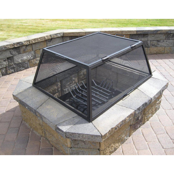 Master Flame Carbon Steel Square Fire Pit Spark Screen Wayfair
